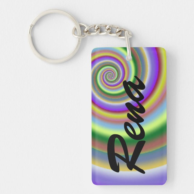 Rena Swirl Key Ring (Front)