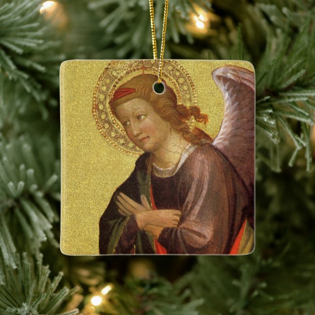 Renaissance Angel by Master of the Bambino Vispo Ceramic Ornament (Tree)