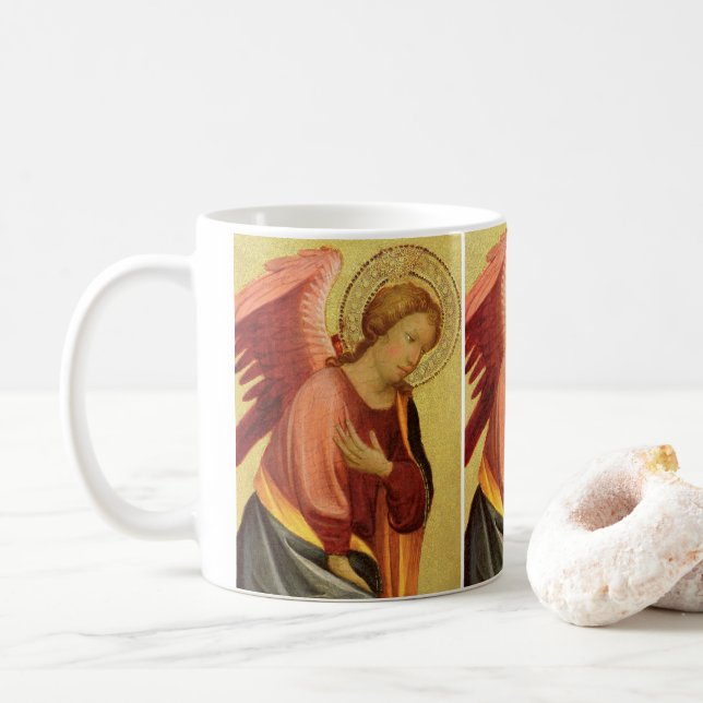 Renaissance Angel by Master of the Bambino Vispo Coffee Mug (With Donut)