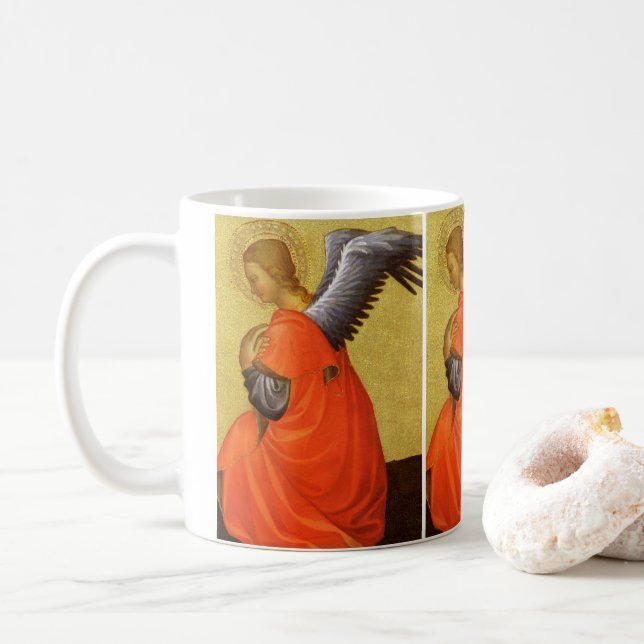 Renaissance Angel by Master of the Bambino Vispo Coffee Mug (With Donut)