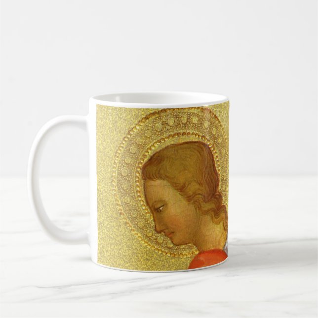 Renaissance Angel by Master of the Bambino Vispo Coffee Mug (Left)