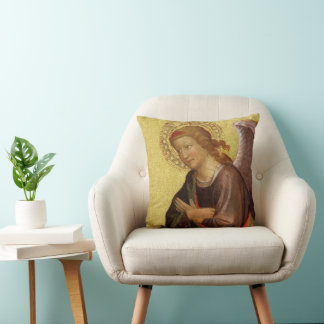 Renaissance Angel by Master of the Bambino Vispo Cushion