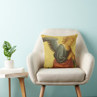 Renaissance Angel by Master of the Bambino Vispo Cushion