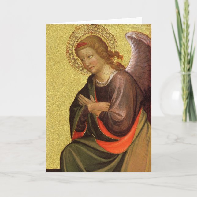 Renaissance Angel by Master of the Bambino Vispo Holiday Card (Front)