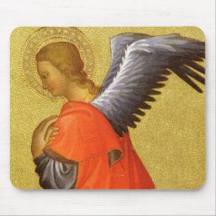 Renaissance Angel by Master of the Bambino Vispo Mouse Mat