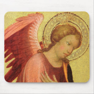 Renaissance Angel by Master of the Bambino Vispo Mouse Mat