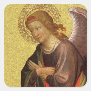 Renaissance Angel by Master of the Bambino Vispo Square Sticker