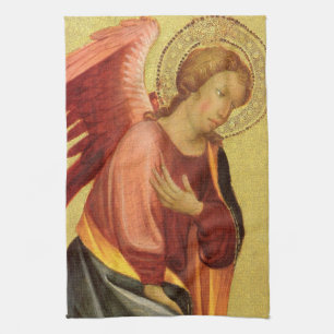 Renaissance Angel by Master of the Bambino Vispo Tea Towel