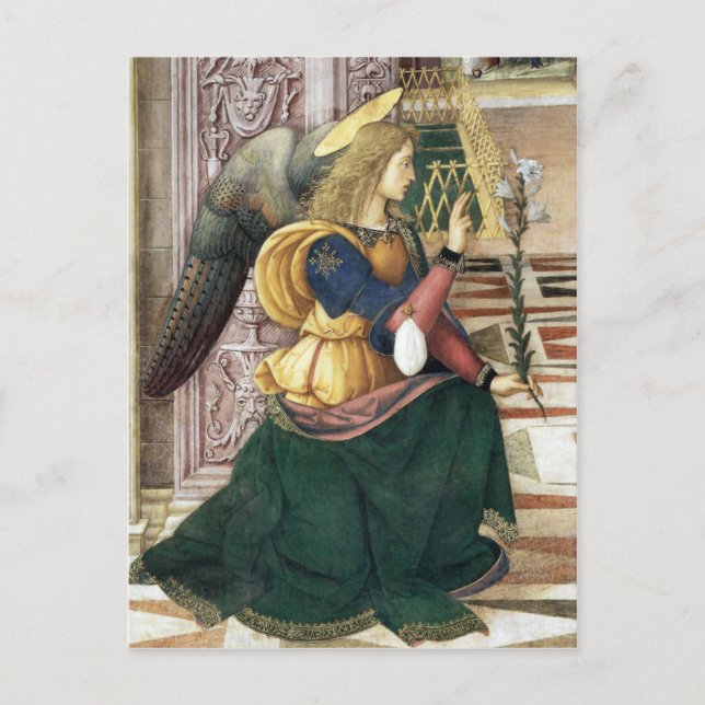 Renaissance Angel Christmas Postcard Pinturicchio (Front)