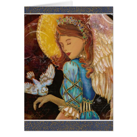 Renaissance Angel & Dove Christmas Card