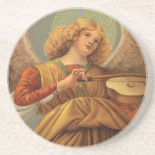 Renaissance Angel Playing Violin Melozzo da Forli Coaster