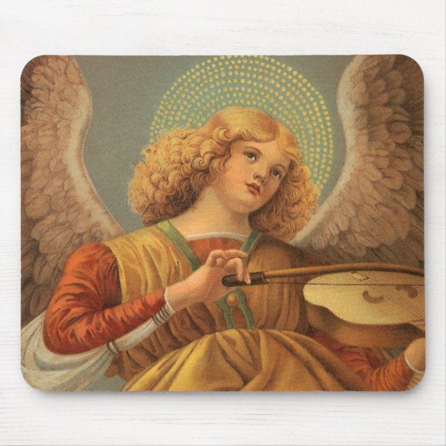 Renaissance Angel Playing Violin Melozzo da Forli Mouse Mat (Front)