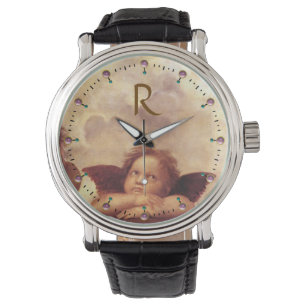 RENAISSANCE ANGEL /Winged Cherub Monogram Watch