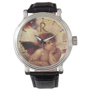 RENAISSANCE ANGEL /Winged Cherub Monogram Watch