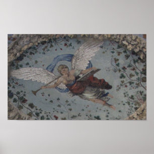 Renaissance angel with trumpet POSTER