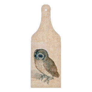 RENAISSANCE ANIMAL DRAWINGS / THE OWL  CUTTING BOA CUTTING BOARD