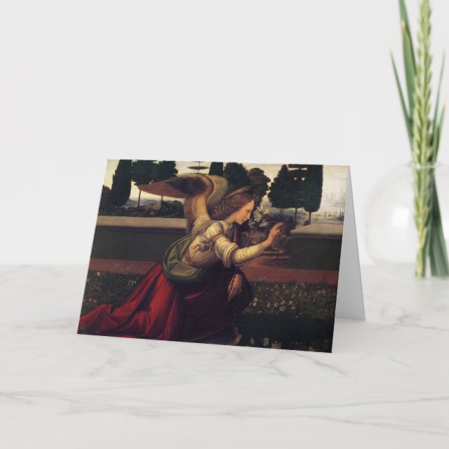 Renaissance Annunciation Angel card (Front)