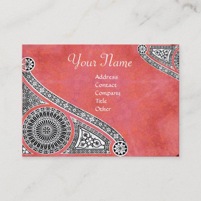RENAISSANCE ARCHITECT,Architecture,Antique Pink Business Card (Front)