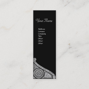RENAISSANCE ARCHITECT,Architecture,Black and White Mini Business Card