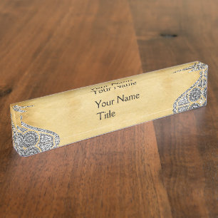 RENAISSANCE ARCHITECT,Architecture,Brown Parchment Nameplate