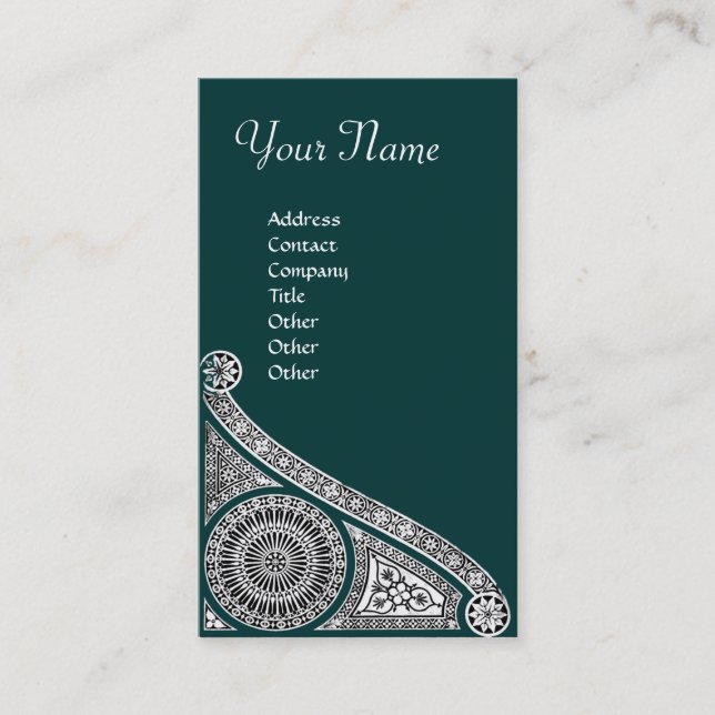 RENAISSANCE ARCHITECT,Architecture,Green White Business Card (Front)