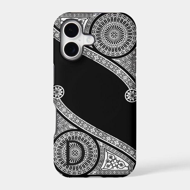 RENAISSANCE ARCHITECT Black White  Monogram (Back)