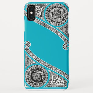 RENAISSANCE ARCHITECT Scruba Blue Monogram iPhone XS Max Case