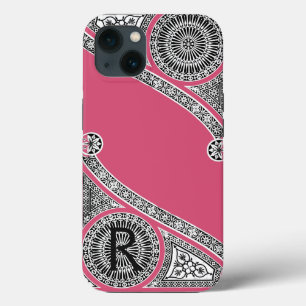 RENAISSANCE ARCHITECT Strawberry Ice Pink Monogram iPhone 13 Case