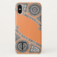 RENAISSANCE ARCHITECT Tangerine Orange Monogram