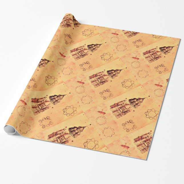 RENAISSANCE ARCHITECTURAL PROJECT,ARCHITECT WRAPPING PAPER (Unrolled)