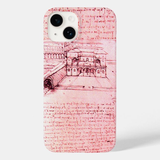 RENAISSANCE ARCHITECTURE,ARCHITECT,ENGINEER,pink Case-Mate iPhone Case (Back)