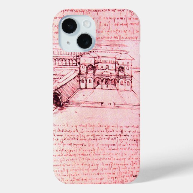 RENAISSANCE ARCHITECTURE,ARCHITECT,ENGINEER,pink Case-Mate iPhone Case (Back)