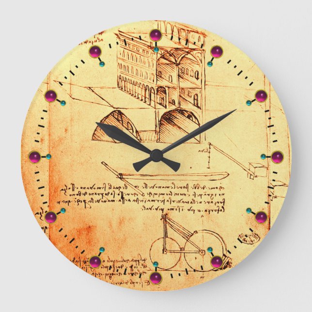 RENAISSANCE ARCHITECTURE,ARCHITECT LARGE CLOCK (Front)