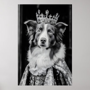 Renaissance Australian Shepherd Portrait, Royal Poster