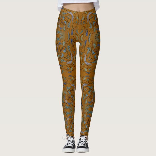 renaissance autumn tile leggings (Front)