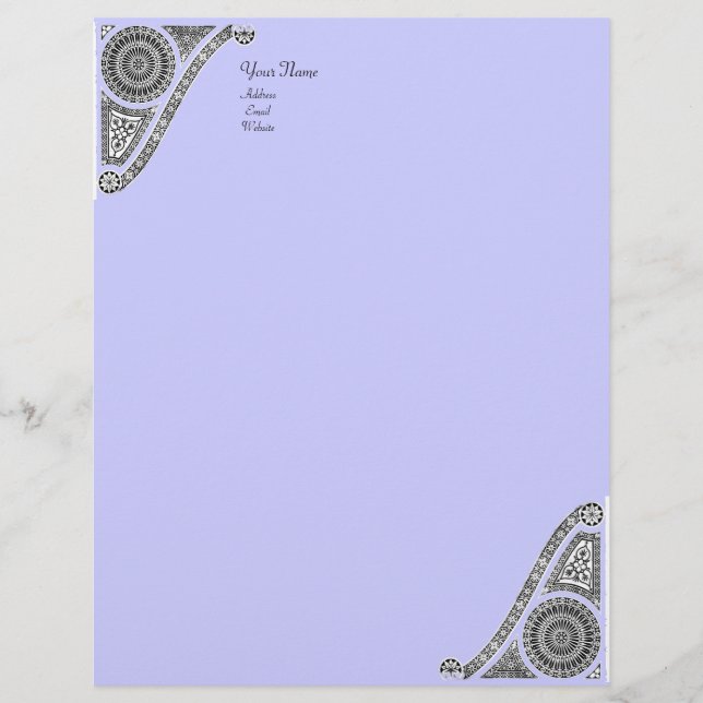 RENAISSANCE, blue Letterhead Template (Front)