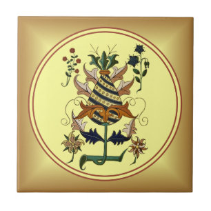 Renaissance Botanical Illustrations 1504 ~ Tile