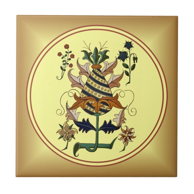 Renaissance Botanical Illustrations 1504 ~ Tile (Front)