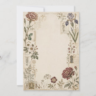 Renaissance Botanical Wedding Invitation