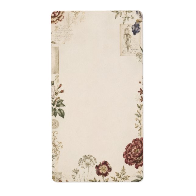 Renaissance Botanical Wedding Invitation (Front)