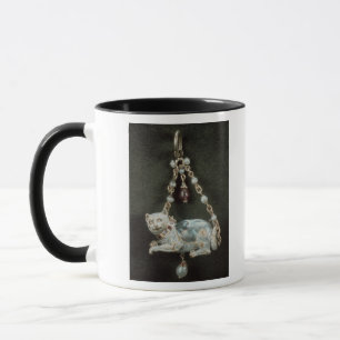Renaissance cat pendant mug