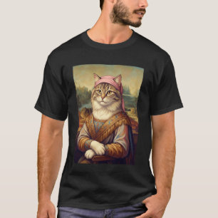 Renaissance Cat Portrait Design Regal Mediaeval Fa T-Shirt