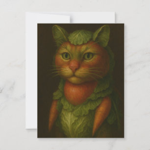 Renaissance Cat Portrait Postcard