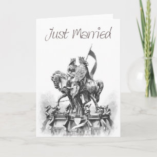 Renaissance Couple-Just Married Announcement