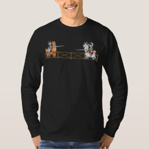 Renaissance Fair Mediaeval Knight Lance Llama Jo T-Shirt