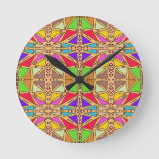Renaissance Fair Mediaeval Shields Swords Round Clock