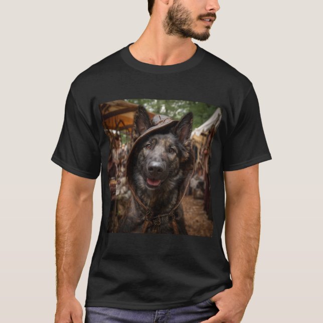 Renaissance Faire Dogs: Dutch Shepherd T-Shirt (Front)