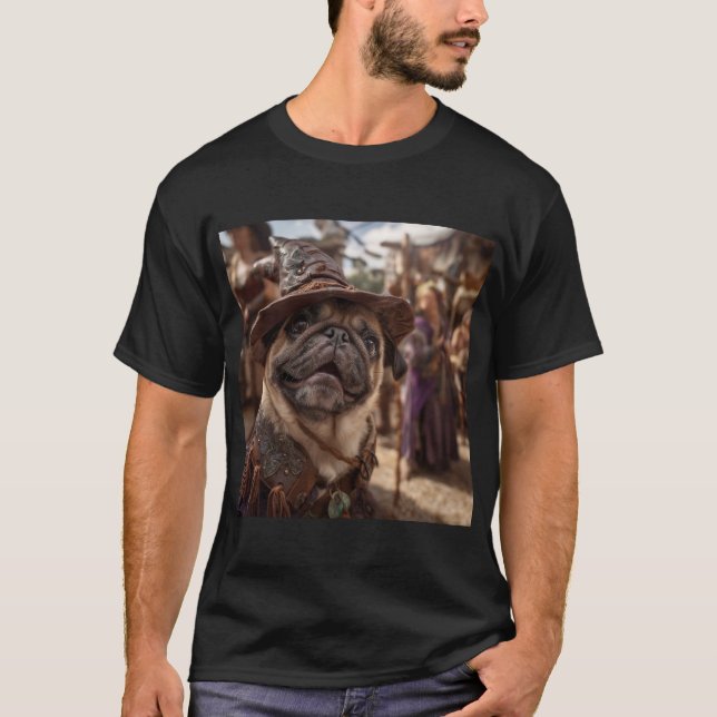 Renaissance Faire Dogs: Pug T-Shirt (Front)