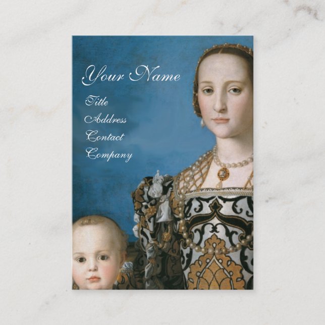 RENAISSANCE FASHION JEWELRY COSTUME DESIGNER BUSINESS CARD (Front)