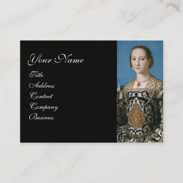 RENAISSANCE FASHION JEWELRY COSTUME DESIGNER BUSINESS CARD (Front)